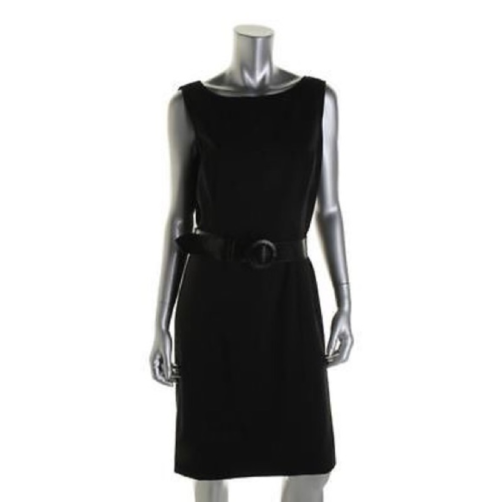 Tahari Black Belted Sheath Dress - NWT - Size 10